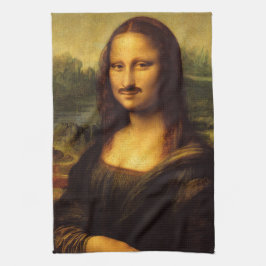 モナ・リザの口ひげ キッチンタオル