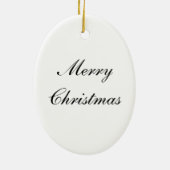 モナ・リザの小妖精や小人のクリスマスのオーナメント セラミックオーナメント (裏面)