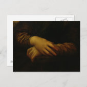モナ・リザの彼女の手の詳細、c.1503-06 ポストカード (正面/裏面)