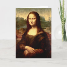モナ・リザの折りたたみ式ホリデーカード