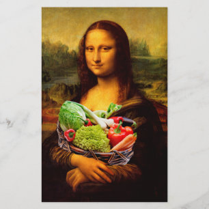 モナ・リザは野菜を愛します 便箋