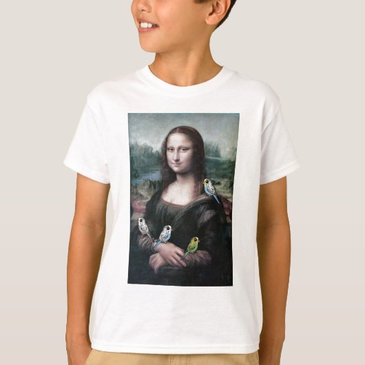 モナ・リザ及びBudgies Tシャツ (正面)