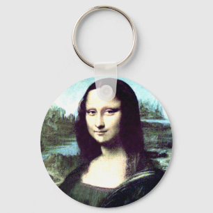 モナ・リザ大きい円形のKeychain キーホルダー
