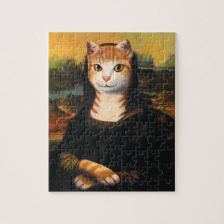モナ・リザ猫 ジグソーパズル
