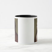 モナ・リザ著インスパイア女性のポートレート マグカップ (中央)