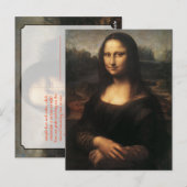 モナ・リザ ポストカード (正面/裏面)