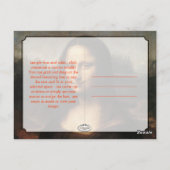 モナ・リザ ポストカード (裏面)