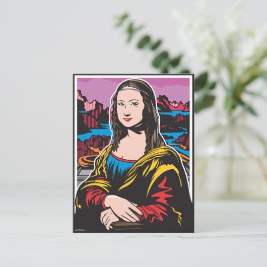 モナ・リザ ポストカード (スタンド正面)