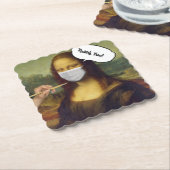 モナ·リザ·マスク ペーパーコースター (アングル)