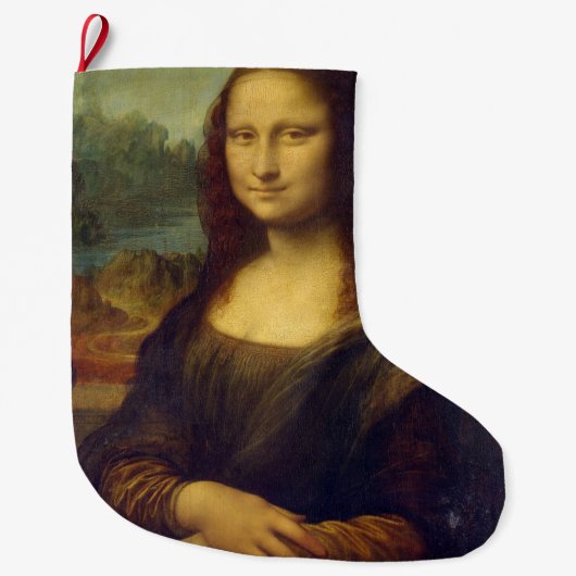 モナ・リザ ラージクリスマスストッキング (正面)