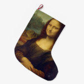 モナ・リザ ラージクリスマスストッキング (正面 (吊り時))