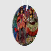 モナ・リザ ロマンチック ユーモラス カラフル アートワーク オーナメント (正面)