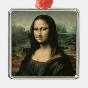 モナ・リザ、c.1503-6 (パネルの油) メタルオーナメント