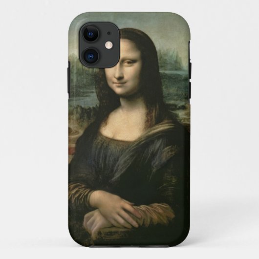 モナ・リザ、c.1503-6 (パネルの油) Case-Mate iPhoneケース (裏面)