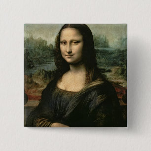 モナ・リザ、c.1503-6 缶バッジ