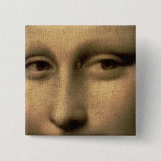 モナ・リザ、c.1503-6 缶バッジ (正面)
