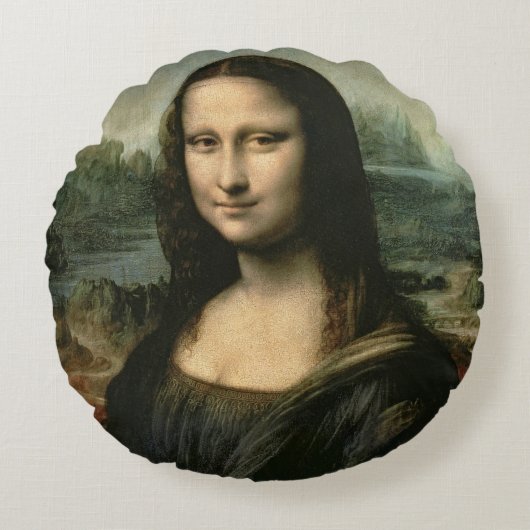 モナ・リザ、c.1503-6 2 ラウンドクッション (正面)