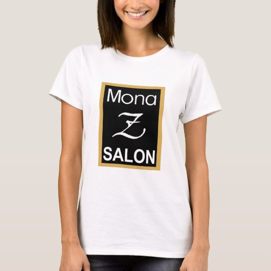 モナZレディースリンガーティー（小さいロゴ） Tシャツ (正面)