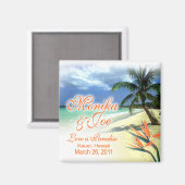 モニカのカスタムウェディングフライトキープサムマグネット マグネット (正面/裏面)