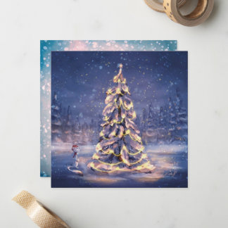 モニカ・マゼックによるクリスマスツリーのイラストカード ノートカード