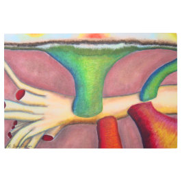 "モニズム"パステル&油プリント メタルプリント