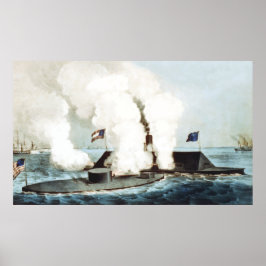 モニターとメリマックの戦い ポスター