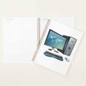 モニタ、キーボード、マウス付きデスクトップコンピュータ プランナー手帳 (ディスプレー)