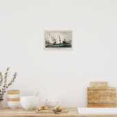 モニタvs. Merrimac - Ironcled Civil War Battle ポスター (キッチン)