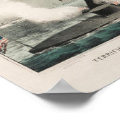 モニタvs. Merrimac - Ironcled Civil War Battle ポスター (角)