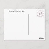 モニュバレーユタハガキ ポストカード (裏面)