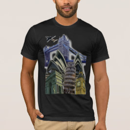 モニュメントコラージュTシャツ Tシャツ