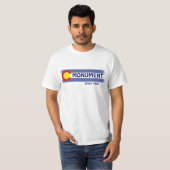 モニュメントコロラド州旗の値ティー Tシャツ (正面フル)