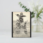 モニュメントトゥビクトルユーゴパリフランスヴィンテージ ポストカード (スタンド正面)