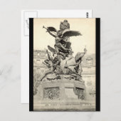 モニュメントトゥビクトルユーゴパリフランスヴィンテージ ポストカード (正面/裏面)