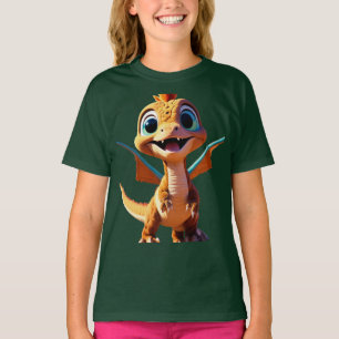 "モニュメントバレーのベビー恐竜"デザイン Tシャツ