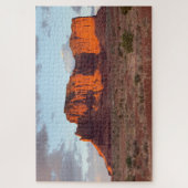 モニュメントバレーの美しいサンセットショット ジグソーパズル (縦)