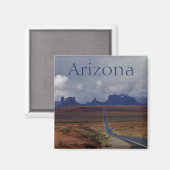 モニュメントバレーアリゾナへのハイウェイ マグネット (正面/裏面)