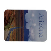 モニュメントバレーアリゾナへのハイウェイ マグネット (横)