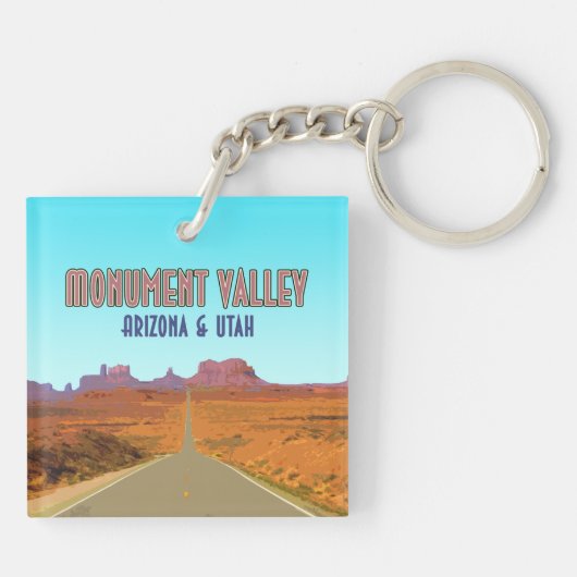 モニュメントバレーアリゾナユタヴィンテージ キーホルダー (裏面)