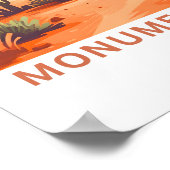 モニュメントバレーアリゾナ旅行印刷 ポスター (角)