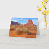 モニュメントバレーアリゾナ カード (黄色い花)