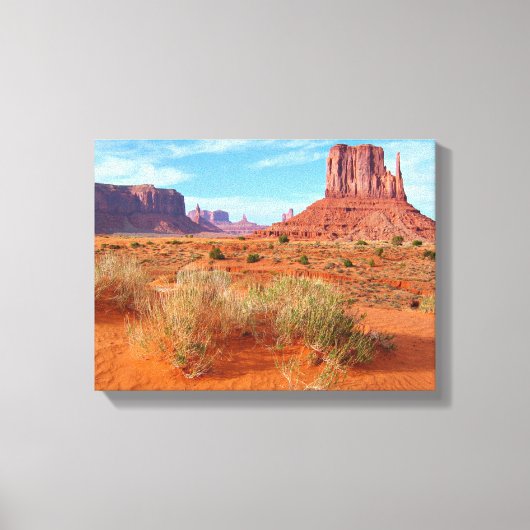 モニュメントバレーアリゾナ キャンバスプリント (正面)