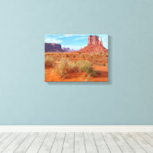 モニュメントバレーアリゾナ キャンバスプリント (インサイチュ (ウッドフロア))