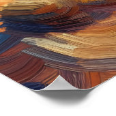 モニュメントバレーオイル絵画 ポスター (角)