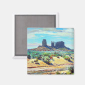 モニュメントバレーオールドウェストヴィンテージ マグネット (正面/裏面)