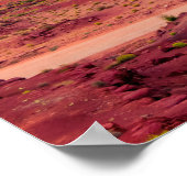 モニュメントバレーグランドキャニオンユタUSAサンセット ポスター (角)