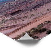 モニュメントバレーサンセットパノラマ ポスター (角)