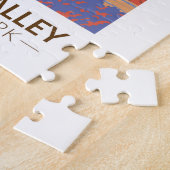 モニュメントバレーナバジョトライバルパークトラベルヴィンテージ ジグソーパズル (側面)