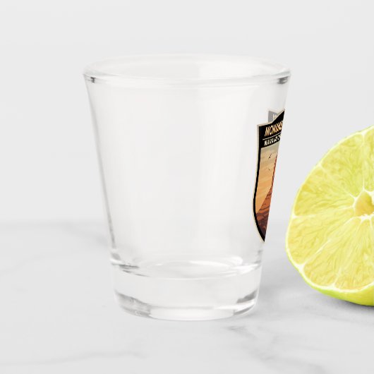 モニュメントバレーナバジョトライバルパークヴィンテージ ショットグラス (左)