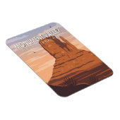 モニュメントバレーナバジョトライバルパークヴィンテージ マグネット (右側)